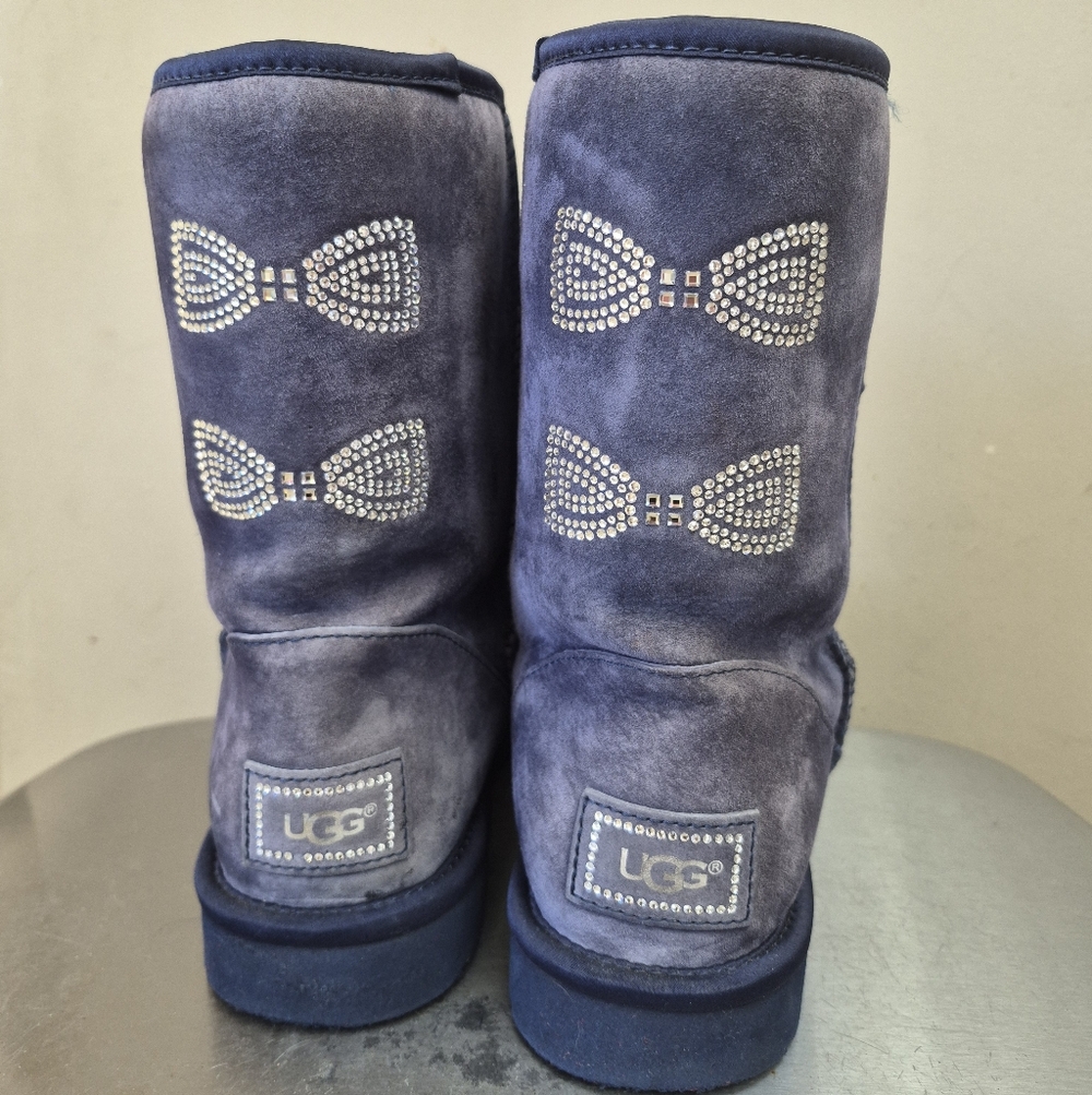 UGG Classic Short Swarovski Crystal Bow Boots